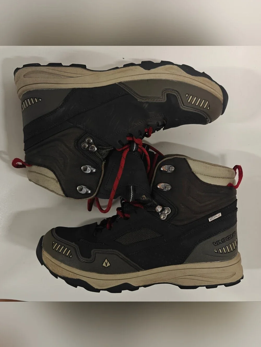 Vasque St. Elias UltraDry Youth Hiking Boots Size 6 Waterproof Brown Outdoor Tra